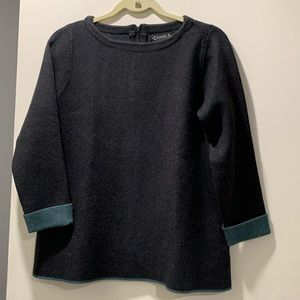 Nannette Lepore wool sweater with back zipper